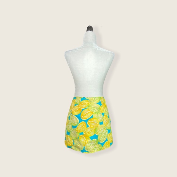 Lemon & Limes Citrus Pattern Bikini Sarong Cover M - Picture 8 of 12